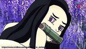 Nezuko Et Tanjiro Dans Une Aventure De Dessin Animé Coquine